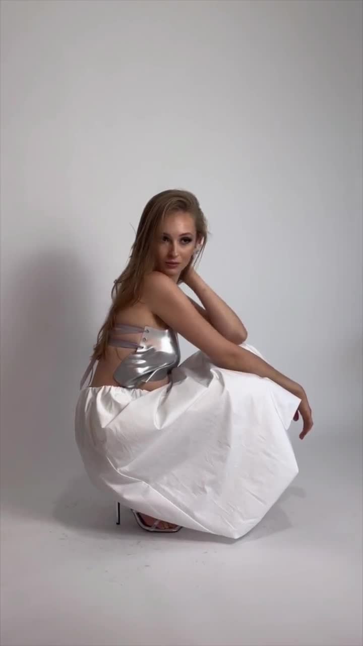 Molded Silver Corset Rave Outfit Coachella Look Metallic