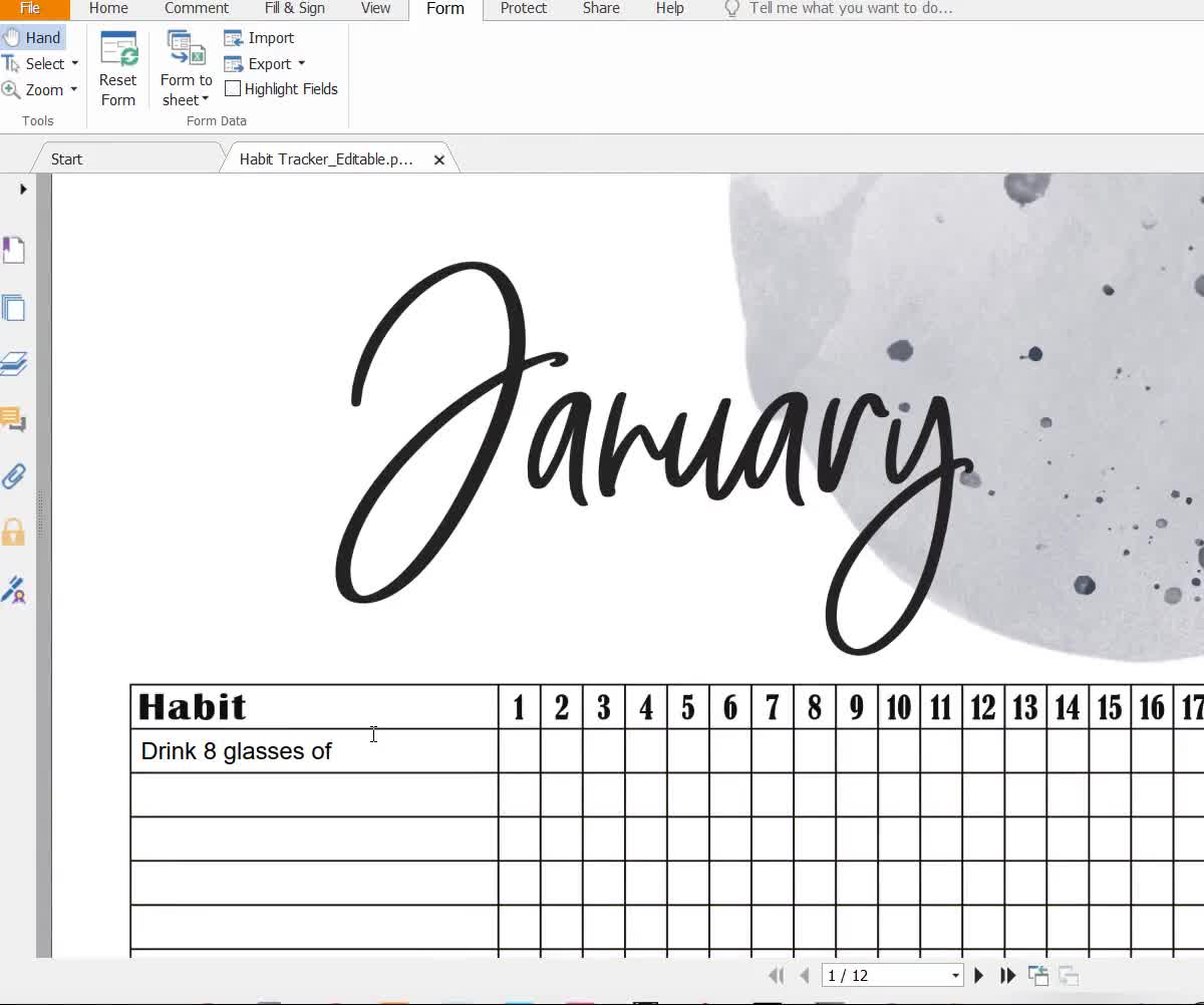 Monthly Habit Tracker Digital Bullet Journal Starter Kit Productivity  Planner 