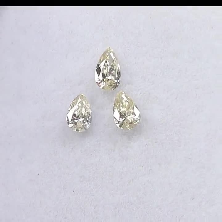 0.12 ct, eccellente diamante naturale sciolto, G-F Full White Color  trasparente a forma di pera diamante, vero gioiello taglio anello diamante  4.00m1.98m3.50m -  Italia