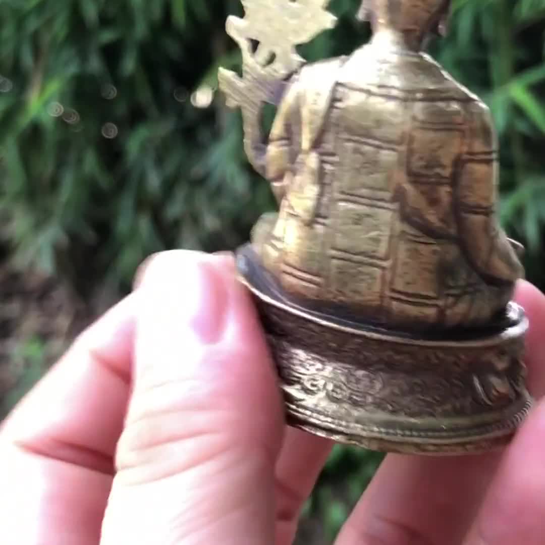 チベットネパール真鍮タントラ仏教仏像サチェン・クンガ・ニンポ像