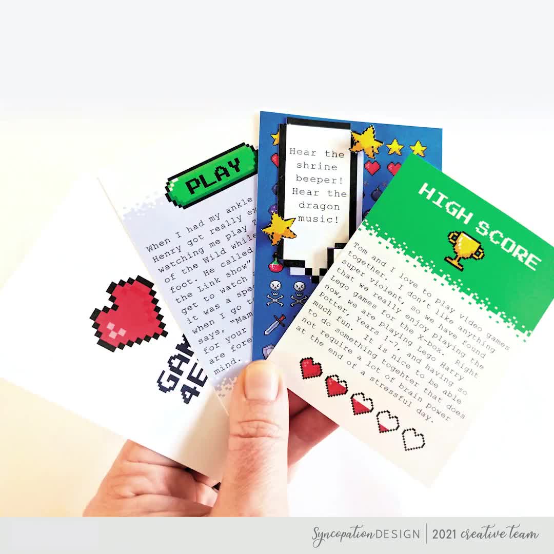 Pocket Cards 8-bit : Digital Scrapbooking Project Life 
