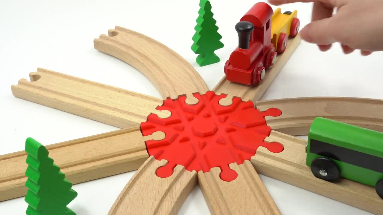 BRIO Binari per Treno in Legno Beige - Accessori Modellismo