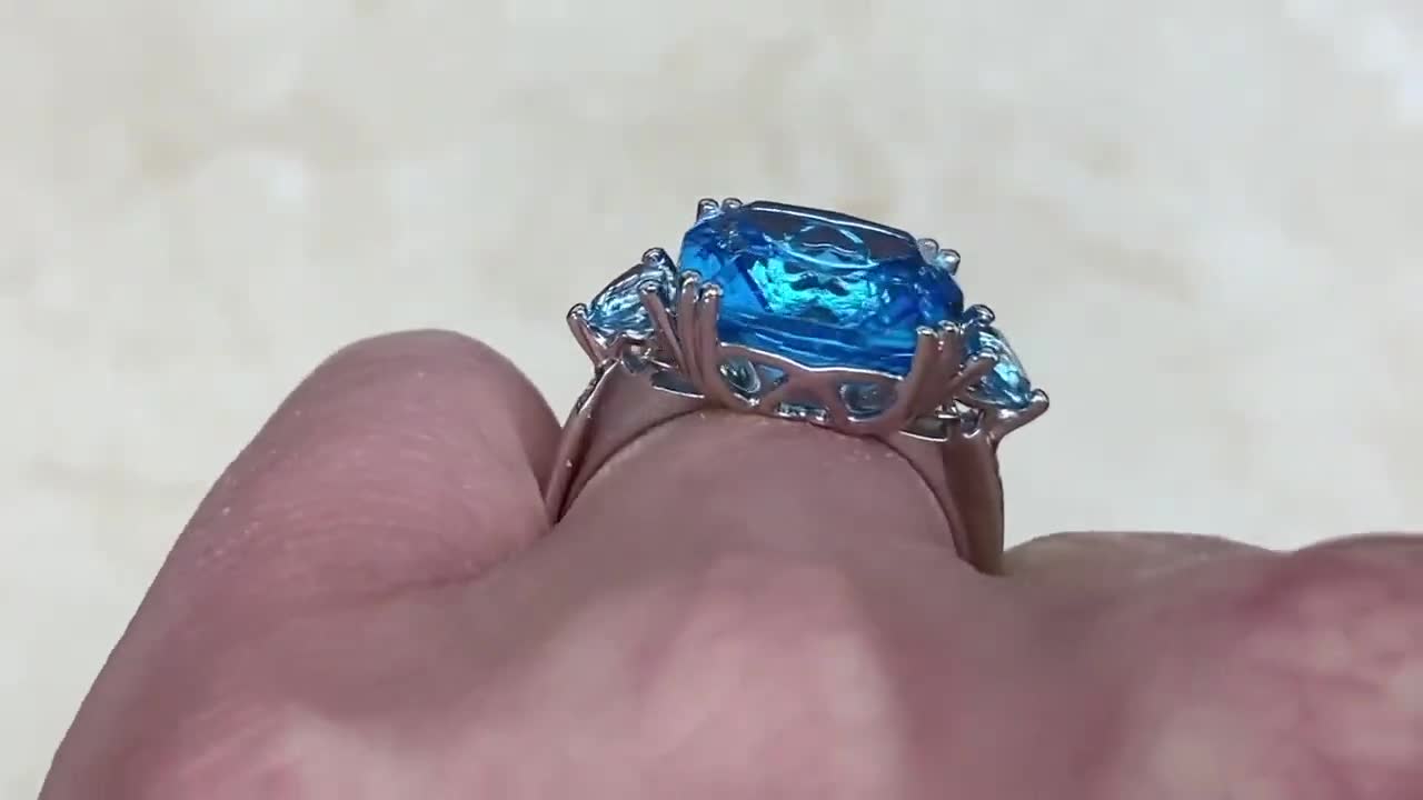 Costco blue top topaz ring