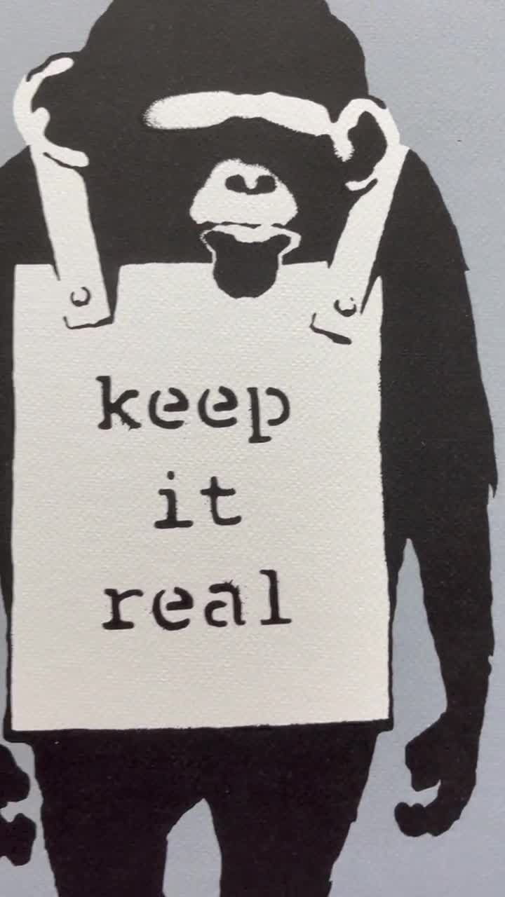 洋書 BANKSY KEEP IT REAL BANKSY Monkey - keep It Real - Orange
