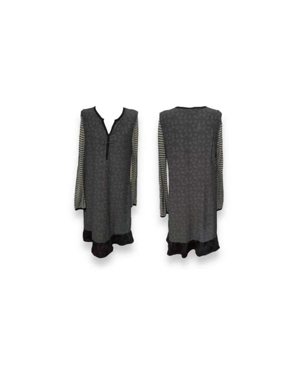 Cop Copine Archive Dress 90s French Designer Viscose Avant Garde