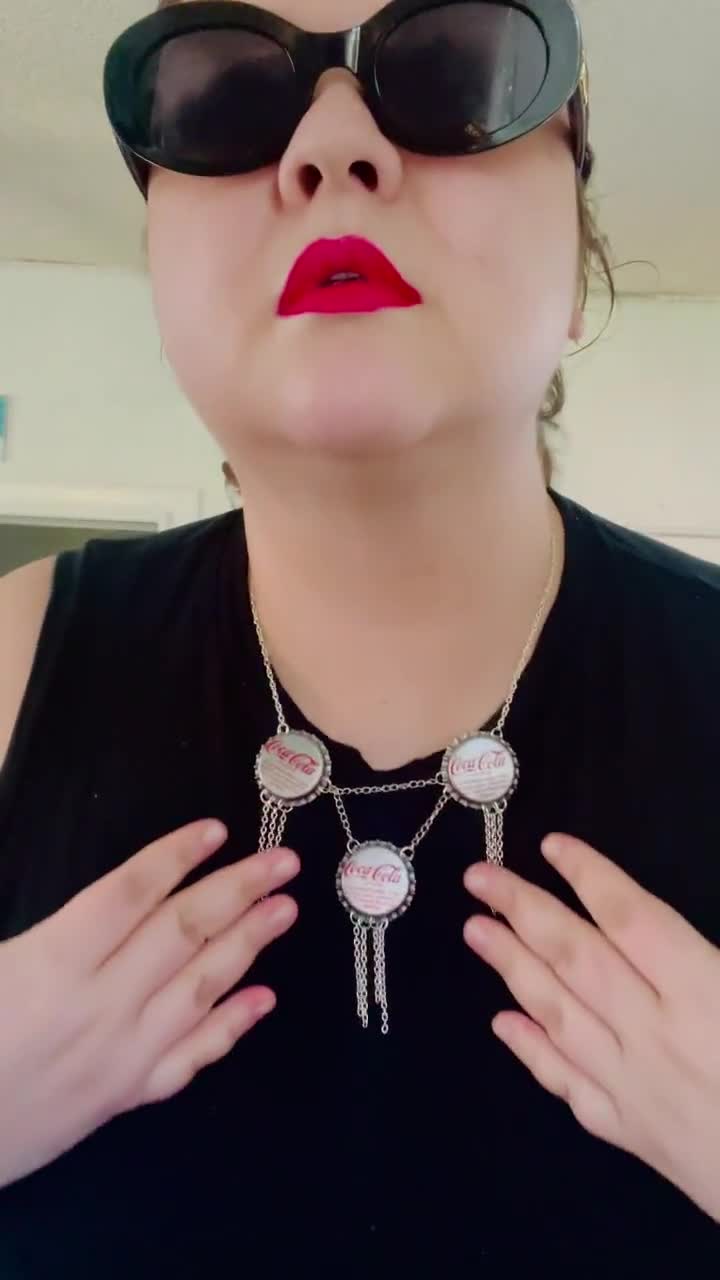 Fashion Soda Tab Necklace - Unique Bottle Cap Beaded Chain Punk Jewelry For Women & Teens - View #6