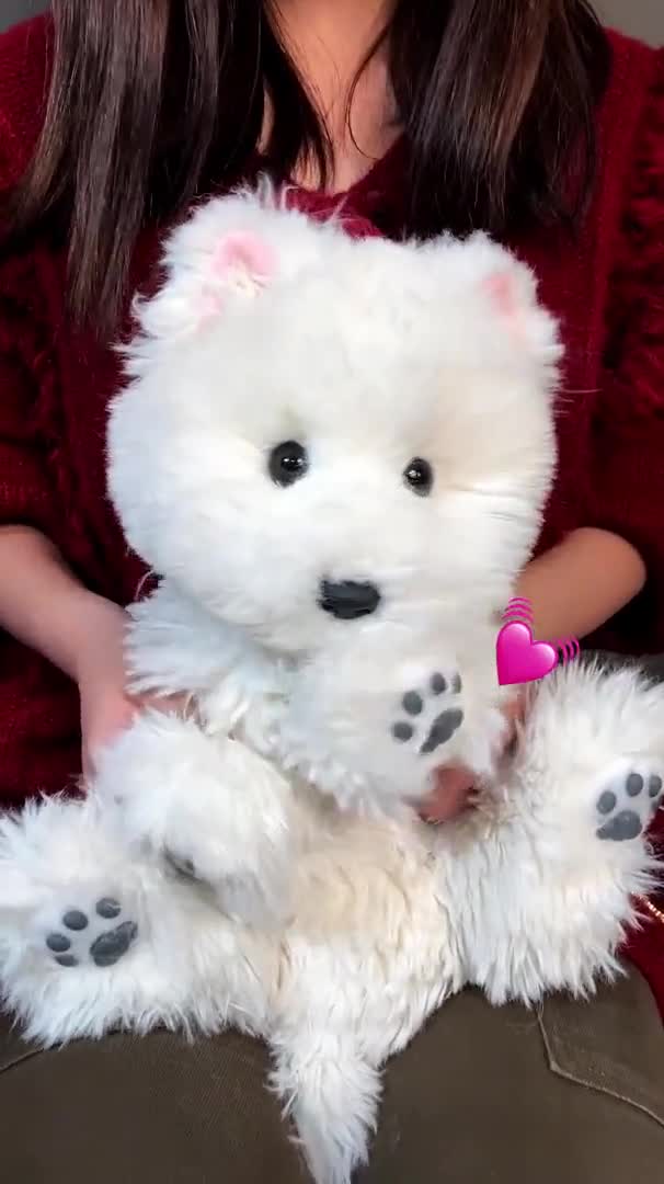 Sac à Dos En Peluche Douce Pour Chien, Sac D'école, Sac à Livres