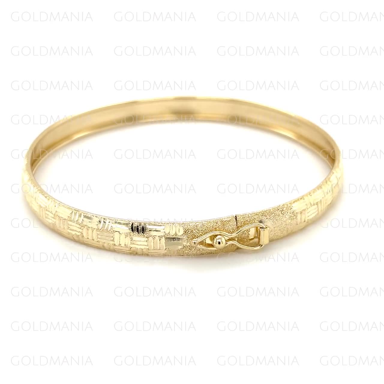 Italian Gold Tri-Color Overlap Three Bangle Bracelet in 10k Gold, White Gold  & Rose Gold - Macy's | Bangle bracelets, Bangles, Silver bangle bracelets