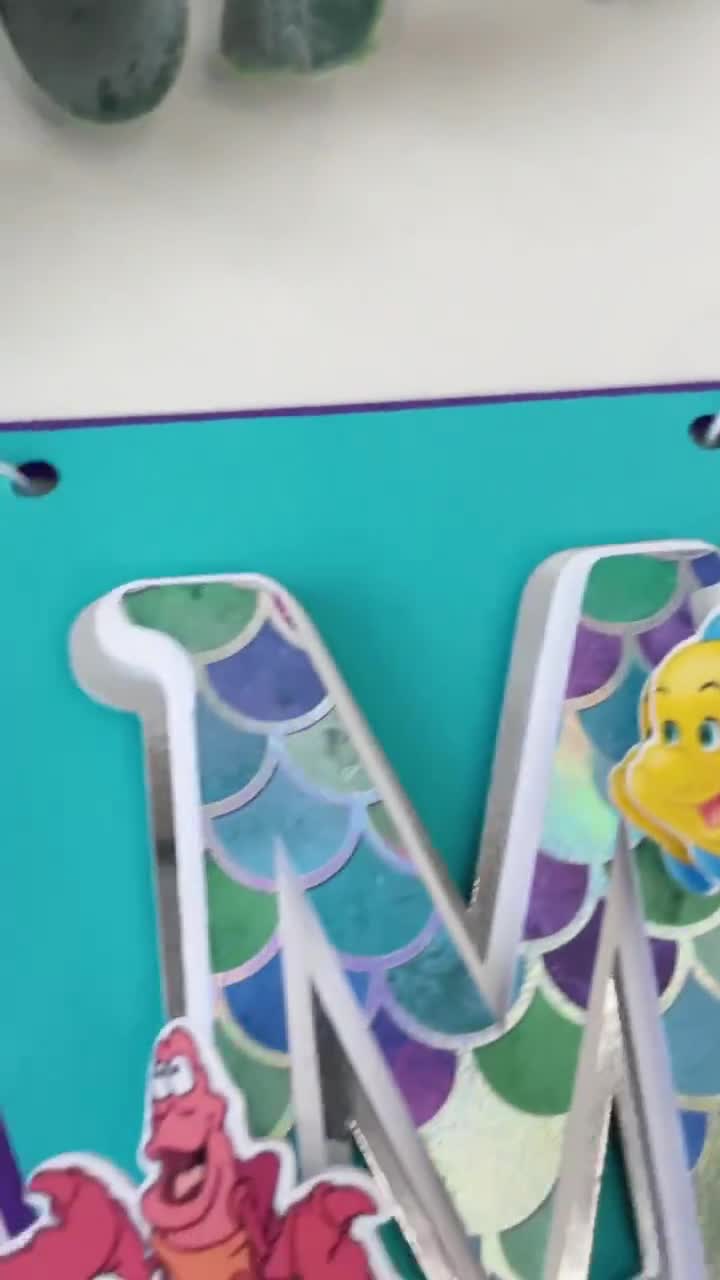 Mermaid Birthday Banner – Ariel Theme Under the Sea Party Decoration for Girls video poster