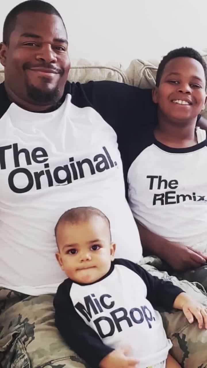 Matching Original Remix Shirts Father Son Shirts Dad and 