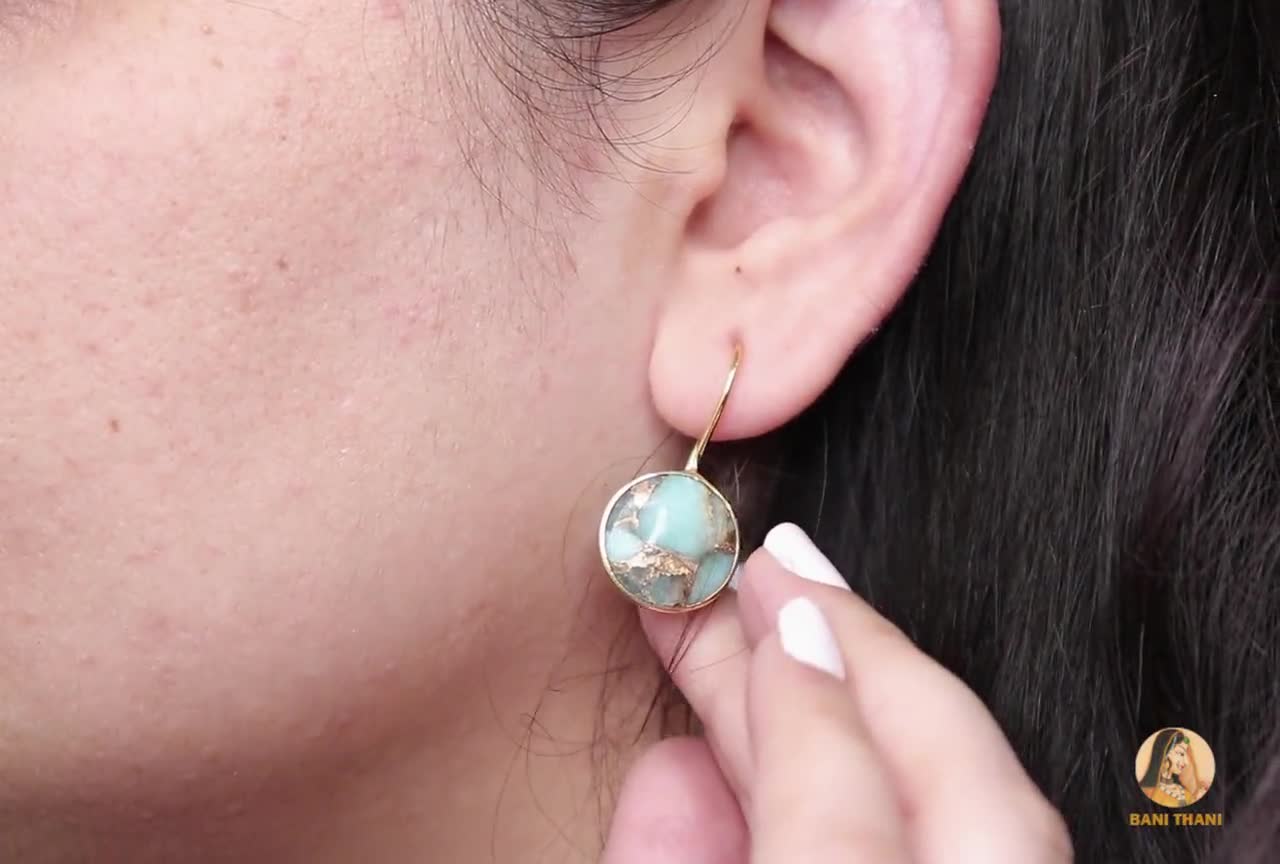 Bellissimi Orecchini, Orecchini A Bottone, Argento 925 Con Pietra E