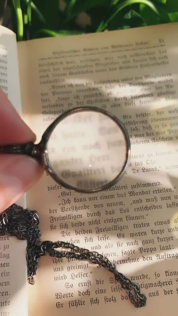 Loupe Necklace, Magnifying Glass, Magnifying Necklace, Hipster