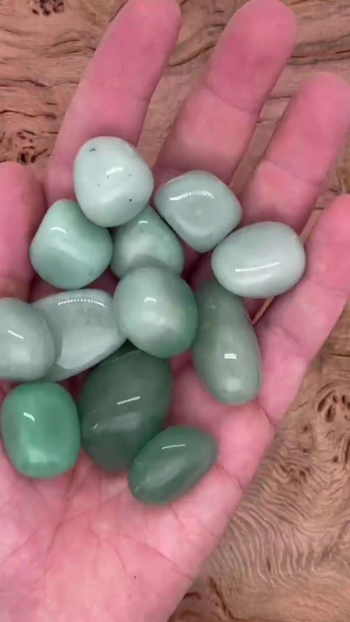 Green Aventurine Tumbled Stone - Aventurine Crystal - Green Aventurine Polished Stone - Crystal Gift video poster