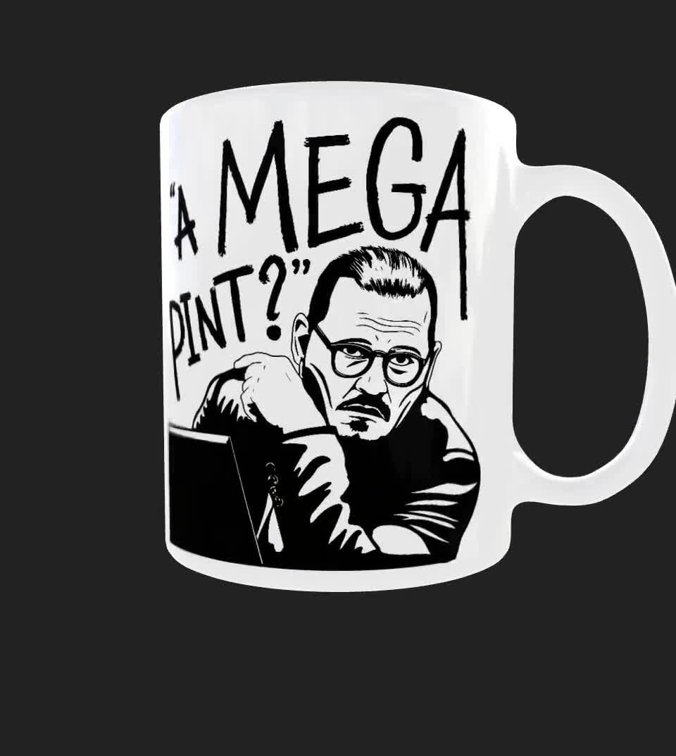 Johnny Depp court case Mug Mega Pint mug Mega Pint Of Wine Mug, funny quote  mug, joke mug Johnny Depp cups