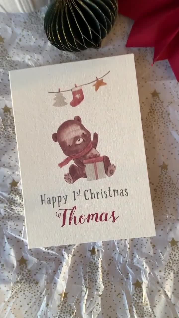 Biglietto di auguri per il primo Natale da mamma: regalo per neomamma, TLC0170 - Italia