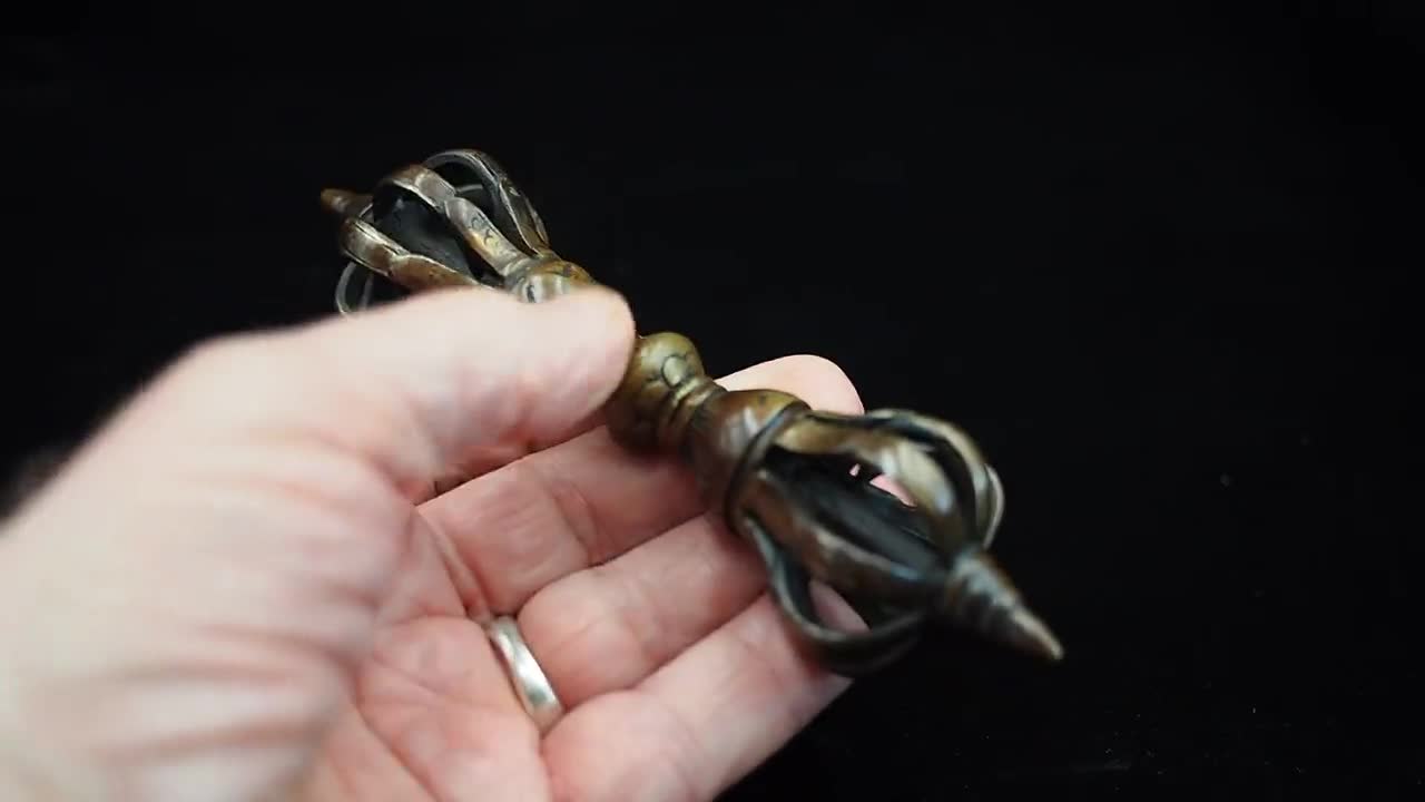 サーチ品 Buy Tibetan Brass Vajra/buddhist Nine-pronged Dorje/vajrayana