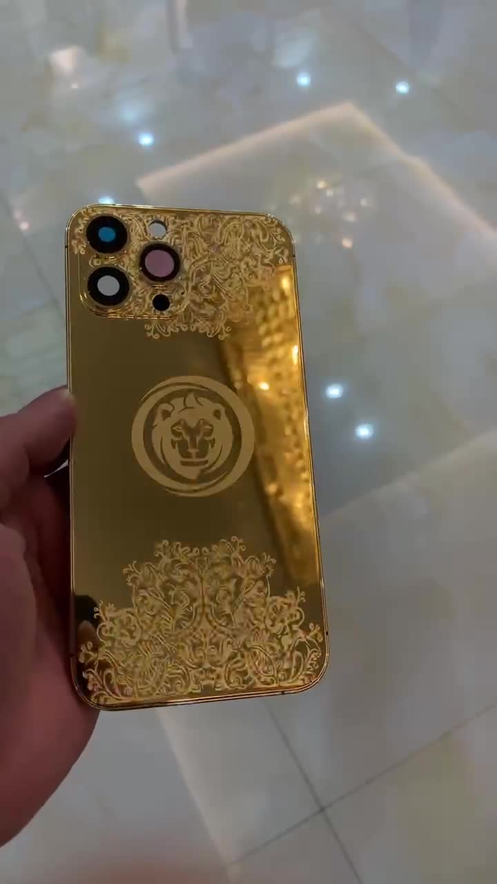 Customized Luxury 18k Gold Phone Case iPhone 7 8 Plus X Xr Xs 