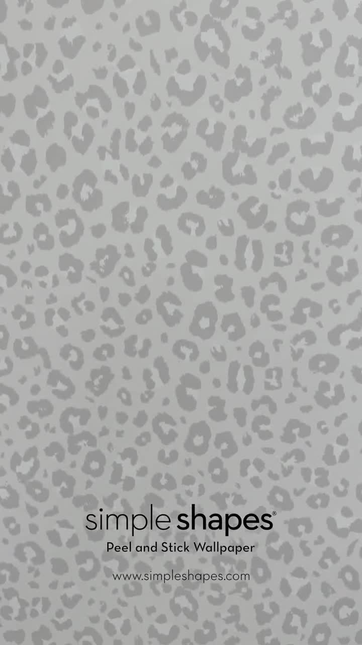 Animal Print Leopard Light Grey Peel and Stick Vinyl Wallpaper  W9227-Vinyl-LightGrey-216 - The Home Depot