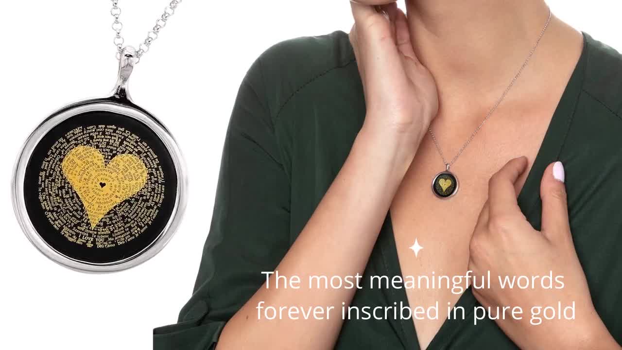 I love you sales necklace in 120 languages