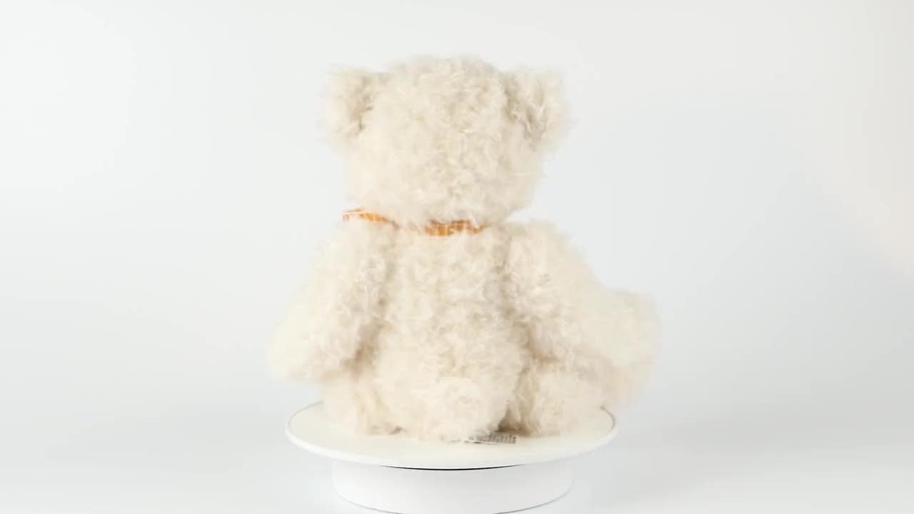 GANZ Murdoch White Fluffy Teddy Bear: 9