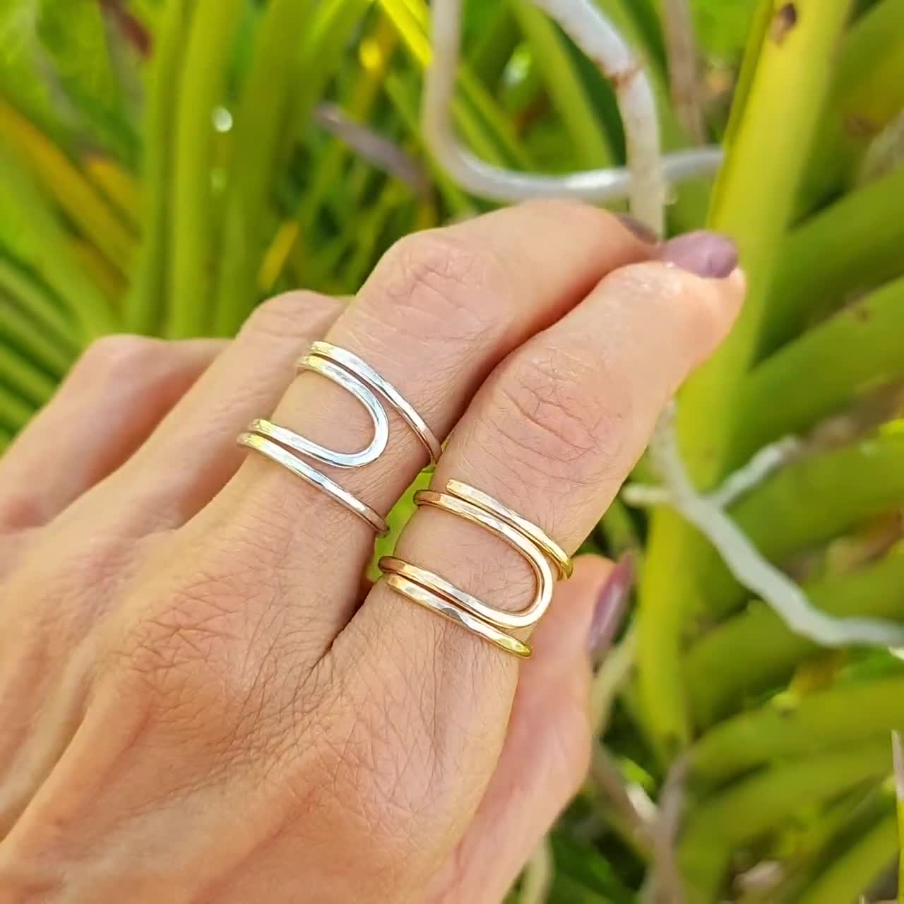 7Piece Set Simple Design Rings Female Wild Joint Index Finger