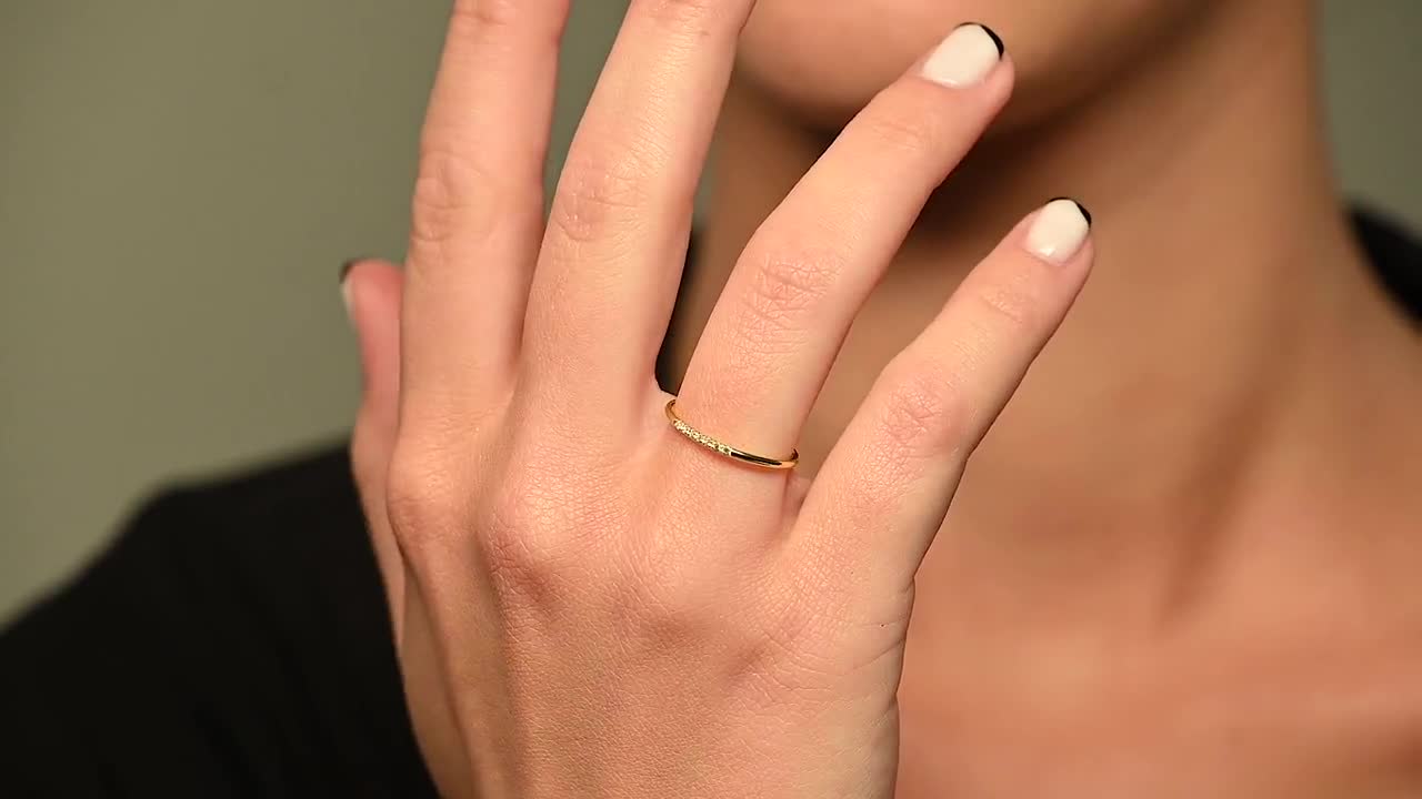 Anne Klein Watches For Women Solid 14k Gold Wedding Band Ring For