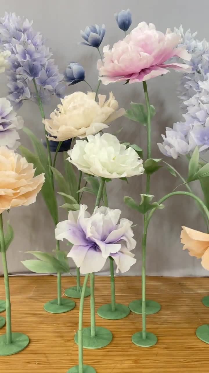 Large Paper Flower Wall Decor Spring/summer Retail Front Window Decor Photo  Wedding / Events / Backdrop Set Hand Crafted Event Decor 