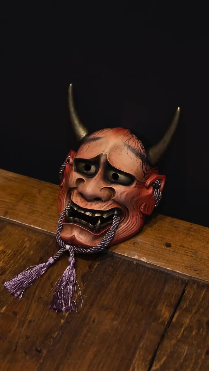 キミガシネ　マスク Japanese Kitsune Mask: Hand-painted Asian Decor - Etsy