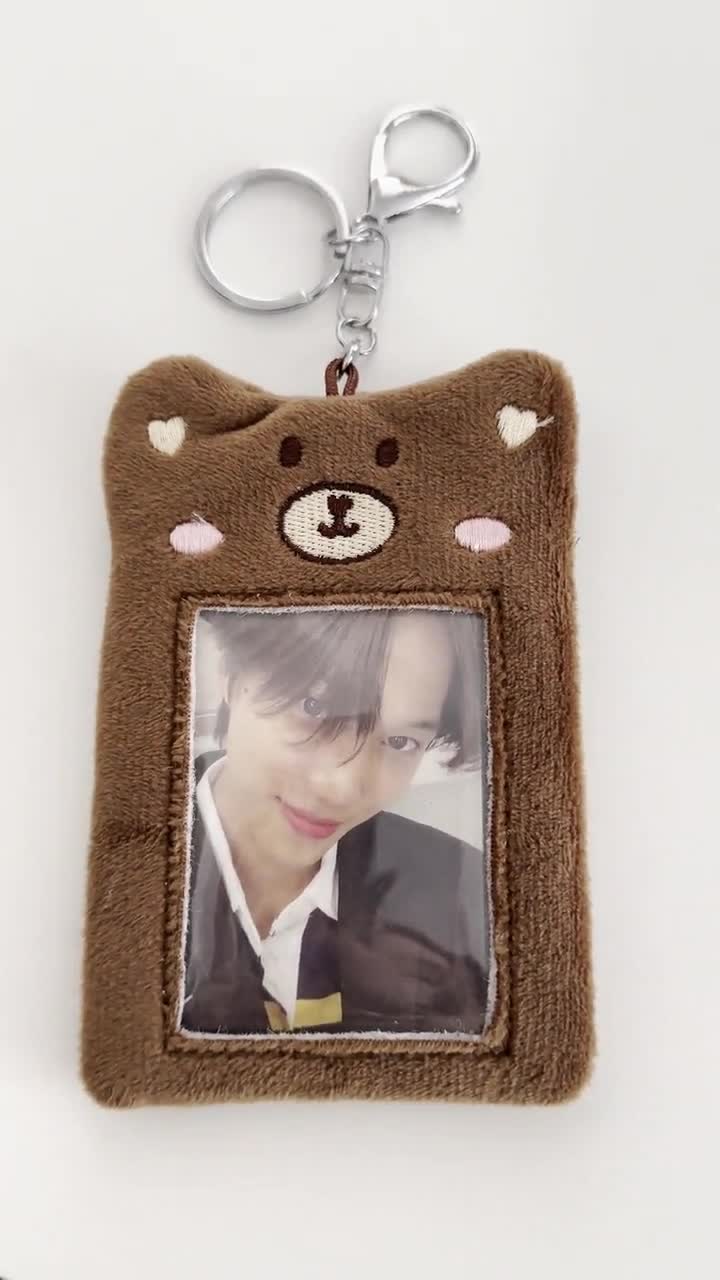 Kai Exo Bear Plush Photocard Holder - Etsy
