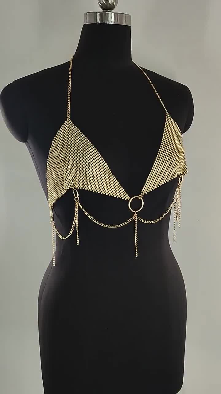Buy Sexy Bling Rhinestone Bra Chain Crystal Waist Belly Bikini Body Chain  Jewelry Rhinestone Non Piercing Red Nipple Body Chain for Women Online at  desertcartINDIA