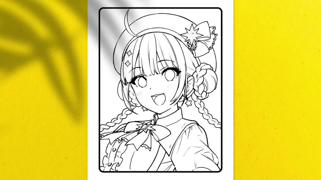 Free Kawaii Anime Coloring Page | Coloring Page Printables | Kidadl