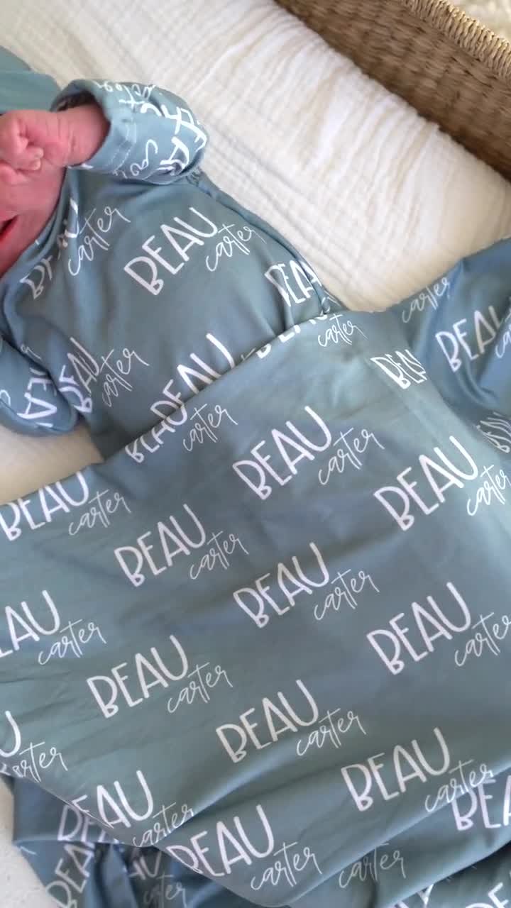 Personalized Kids Pajamas with Repeating Name Custom Text, Toddler Sleepwear, Long Sleeve and Pants Set, Gift for Boys and Girls video poster