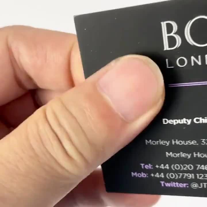 Ultra Thick Duplex Business Cards Custom Double Sided Premium Card Minimalist Luxury Design Modern Corporate Identity Card video poster