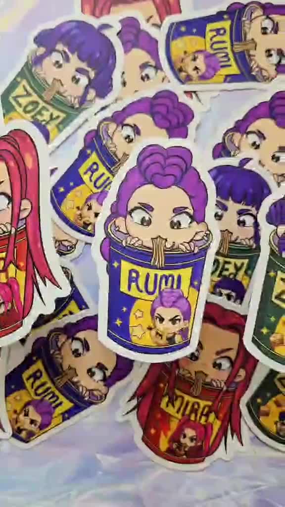 KPOP デーモンハンター ハントリックス ステッカー、Kpop デーモン