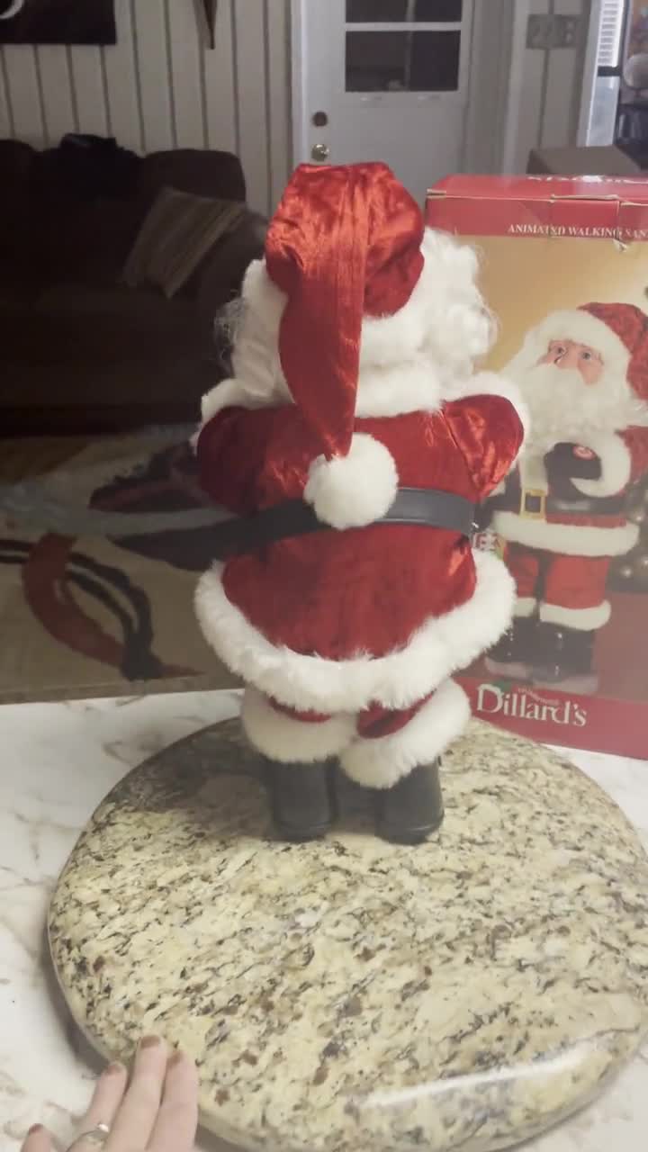 Dillards Trimmings Animated Santa 