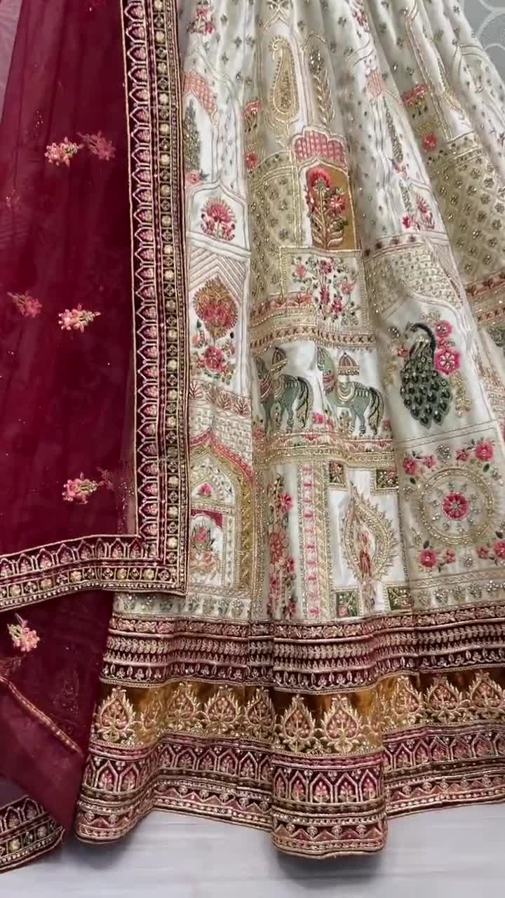 Panetar Style Lehenga Choli, Silk-velvet Blend, Zari Embroidery, Indian  Bridal Wear, Ethnic Wedding Outfit, Traditional Dress 2466 BELA -   Canada