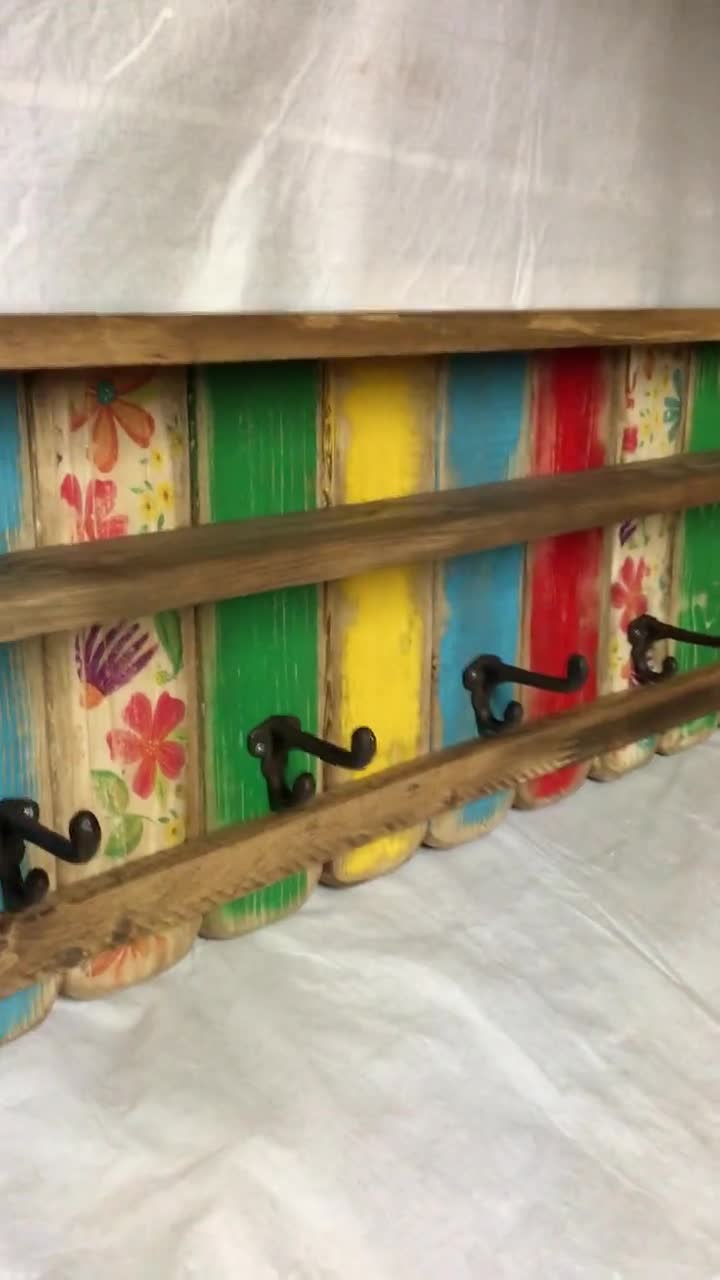 Modern Coat Rack With Shelf, Entryway Shelf With Hooks, Entryway  Organization 