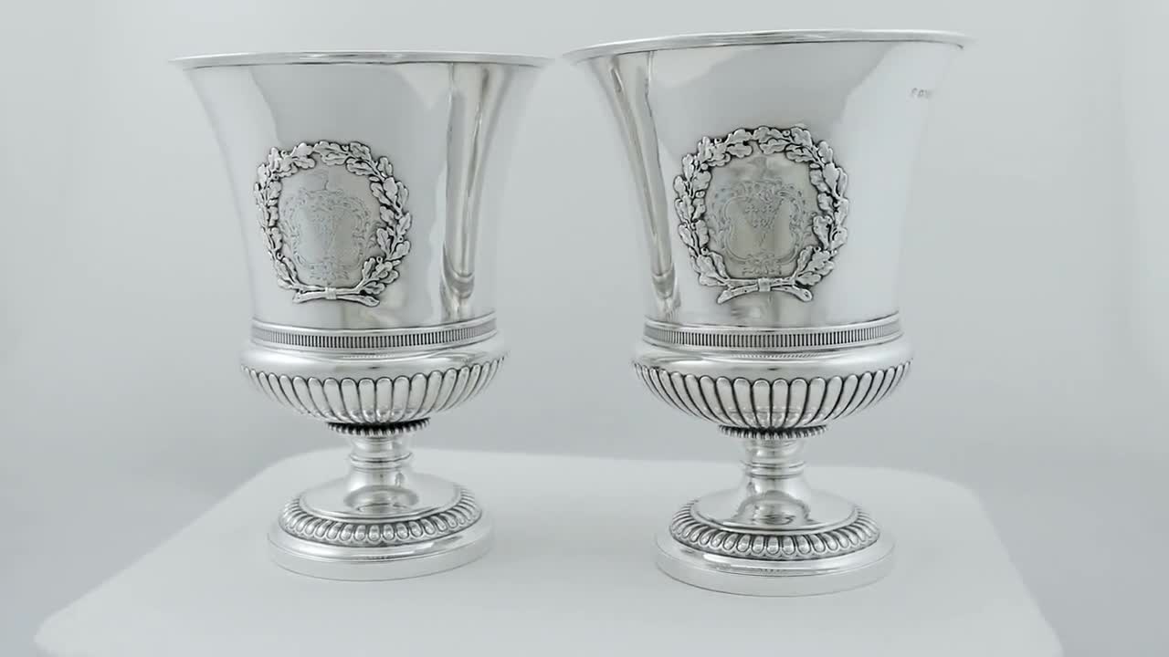 Antique Paul Storr Sterling Silver Wine Cooler / Cup 1816 : AnticSwiss