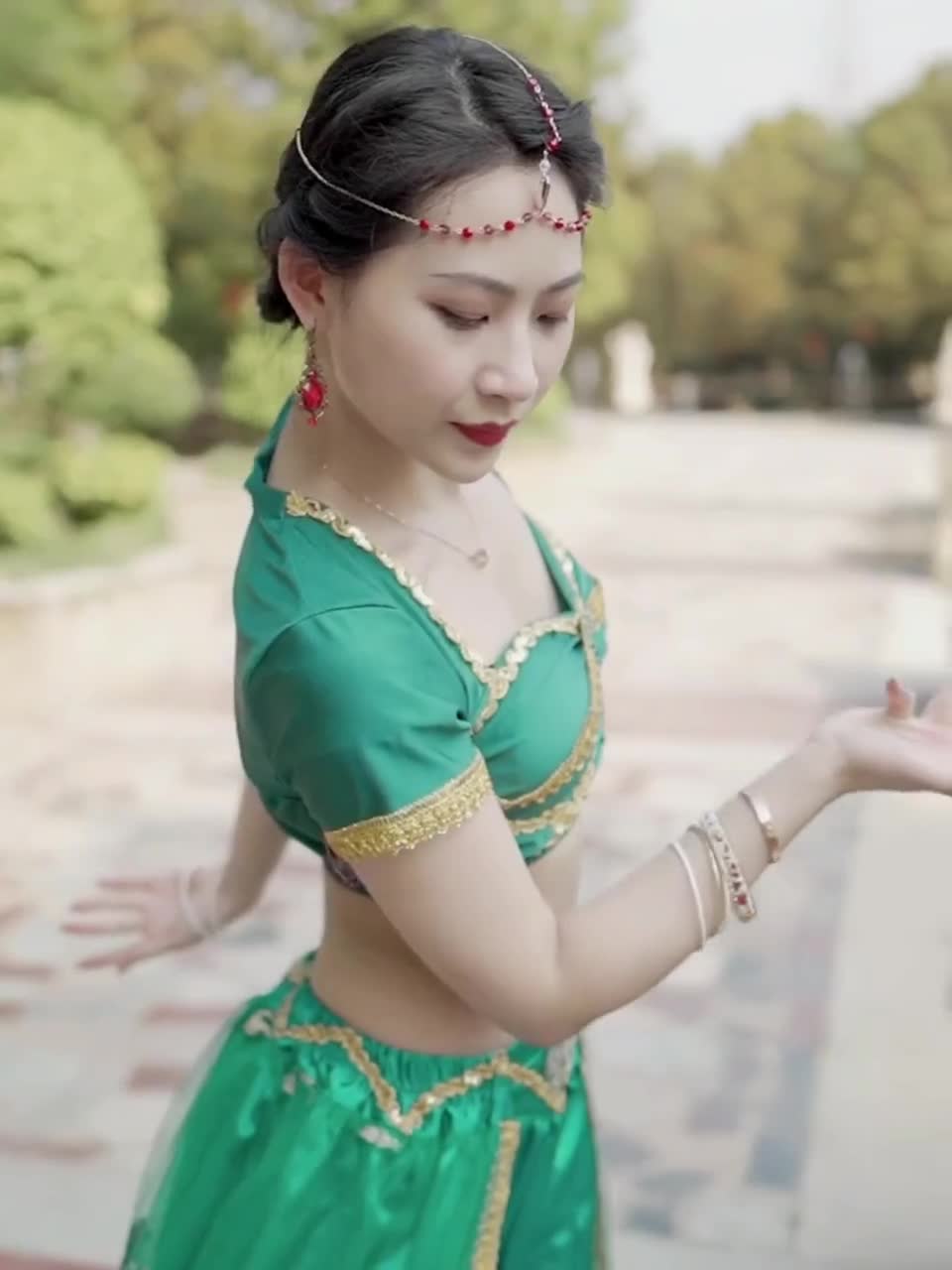 Princesa Jasmine para mujer, danza del vientre india, princesa árabe,  disfraz de Carnaval de Halloween, conjunto L