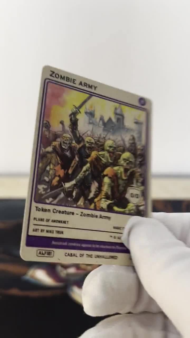 Zombie Army Token for MTG - Alfie's Adventure by Alfie AA274 - Etsy