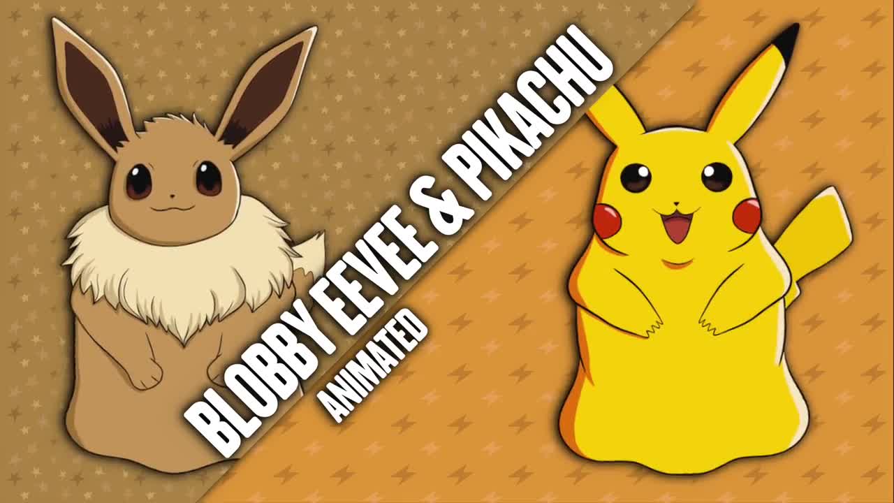 gif eevee et pikachu