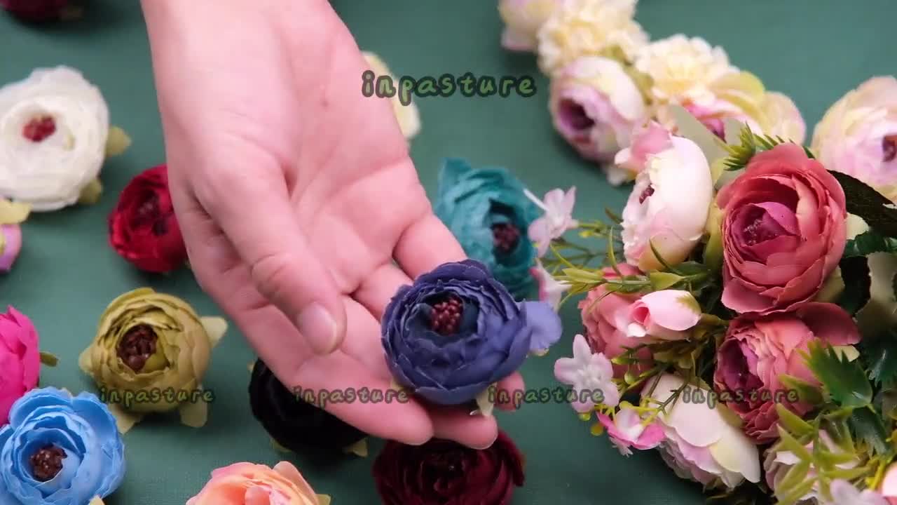 1/12 pz Tessuto Velluto Artificiale Fiore della Rosa Clip di Capelli Corpetto di Nozze Fiori Festa Donna Spilla Fiore Fascinator Dei Capelli Hiar Fasce - Italia