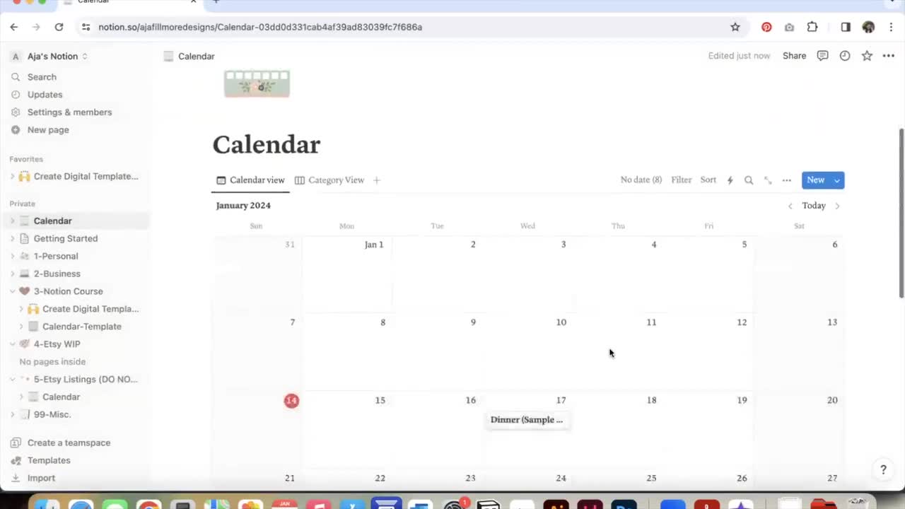 Notion Calendar Template, Notion Calendar, Notion Planner, Digital Calendar, Notion Template, Digital Planner, Calendar Planner, Calendar video poster