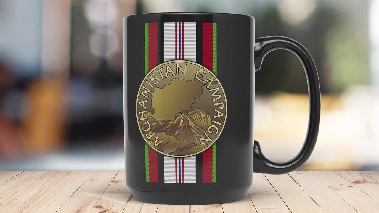 Afghanistan Campaign Medal Coffee Mug - Veteran Gift