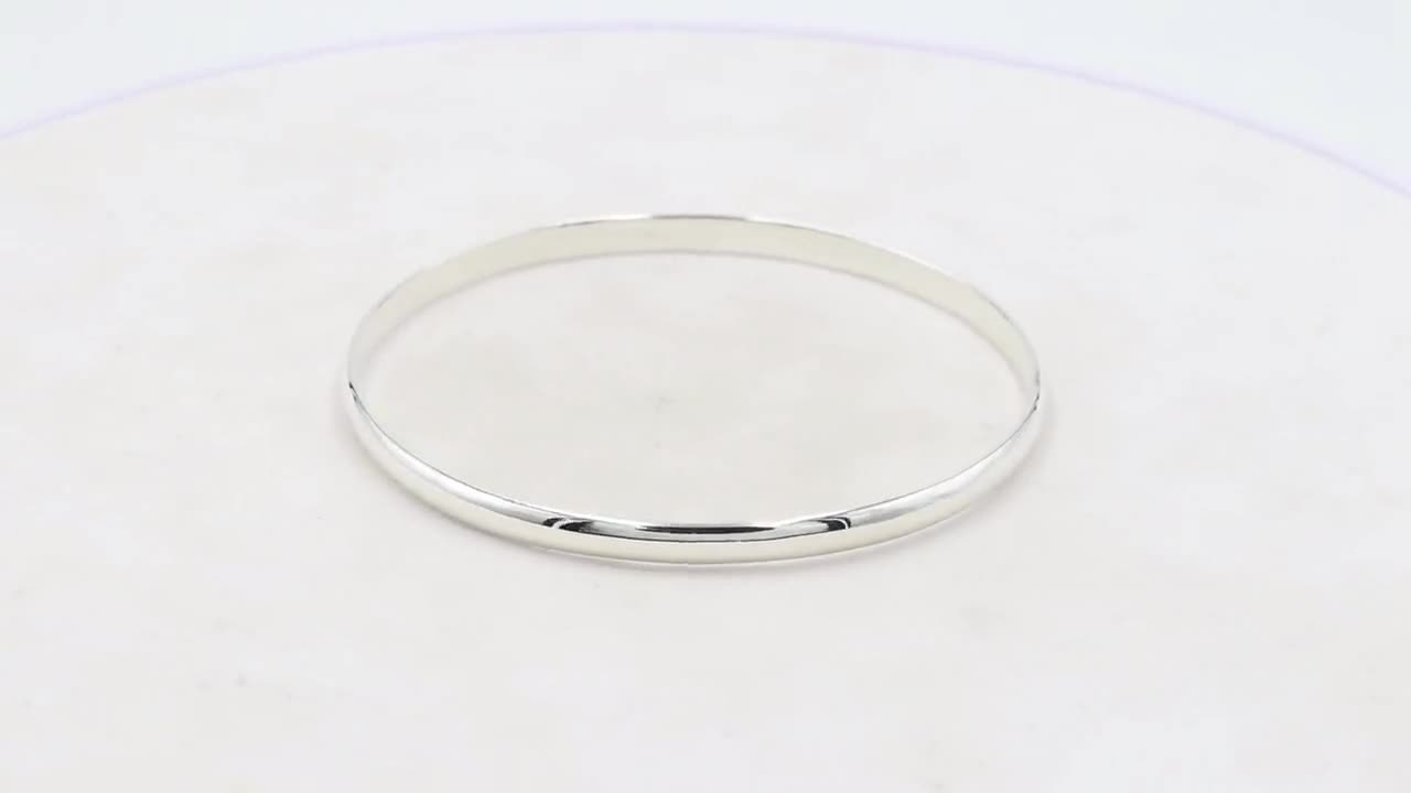 Solid Silver Bangle, Bangle Bracelet, Handmade Silver Bangle, Boys