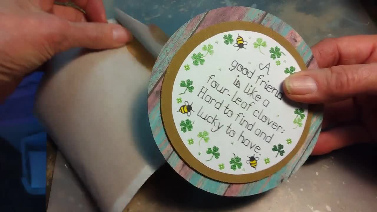 Good Friends Are Hard to Find, Gift Magnet, Four Leaf Clover