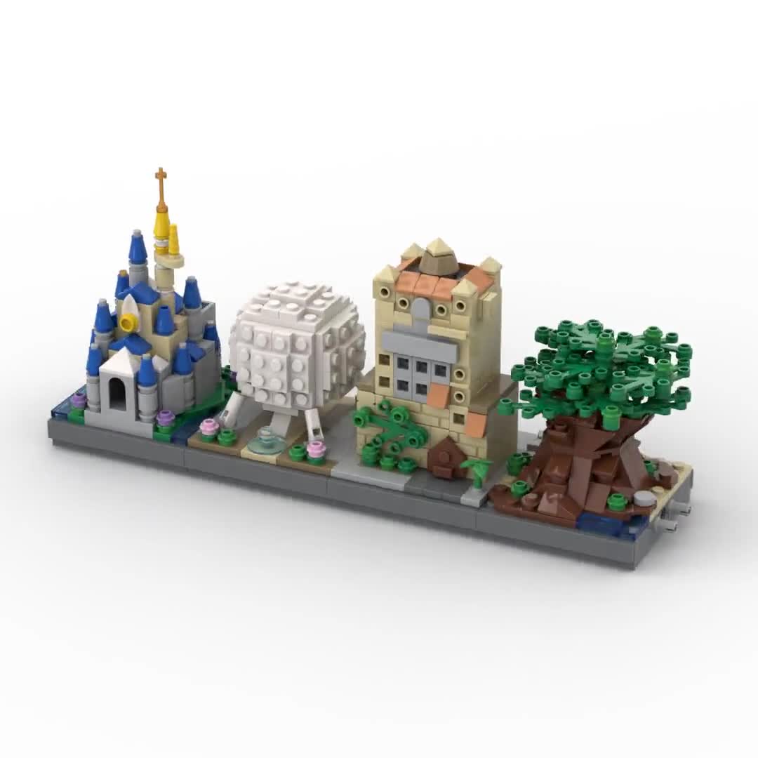 Disney World Icons Building Block Kit | Cinderella Castle