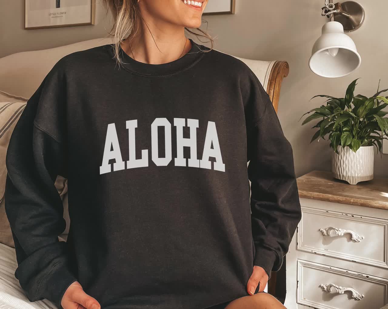 Aloha Sweatshirt, Hawaii Sweatshirt, Aloha Crewneck, Hawaii