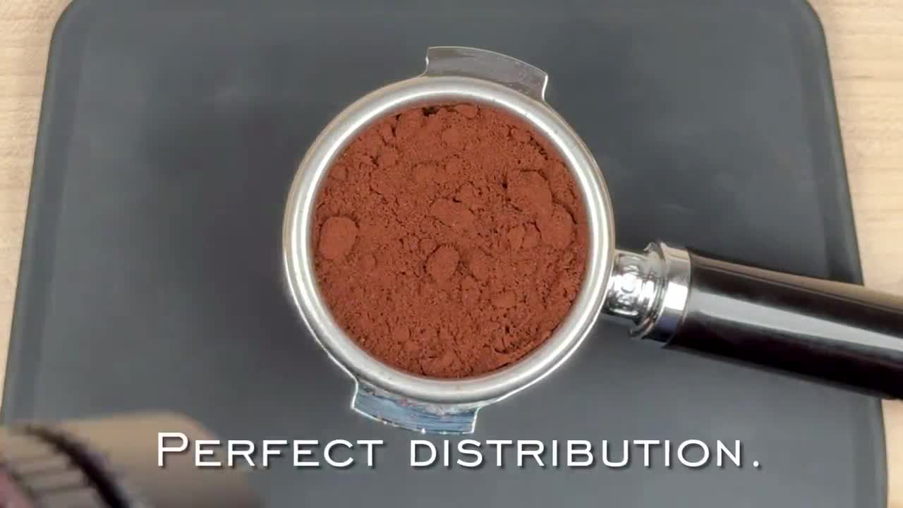 ARO Orbit PRO™ | Aluminum Spirographic Espresso Distribution Tool | Geared WDT for Home Baristas and Professional Cafés (Black, 58mm