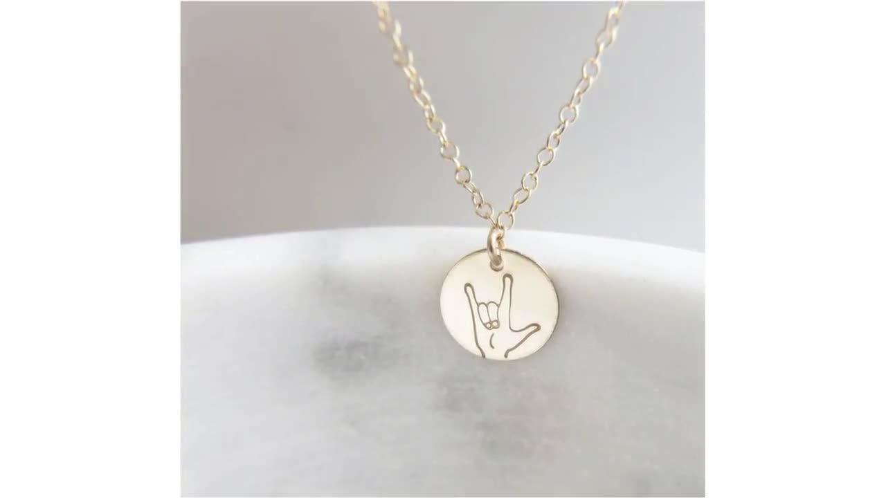 Buy Pinky Promise Necklace, Sign Language ASL, Dainty Gold Necklace,  Teenage Necklace, Promise Necklace, Heart Hands, Best Friends Necklace  Online in India - Etsy